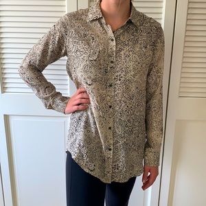 CAbi Silk Button-down Shirt